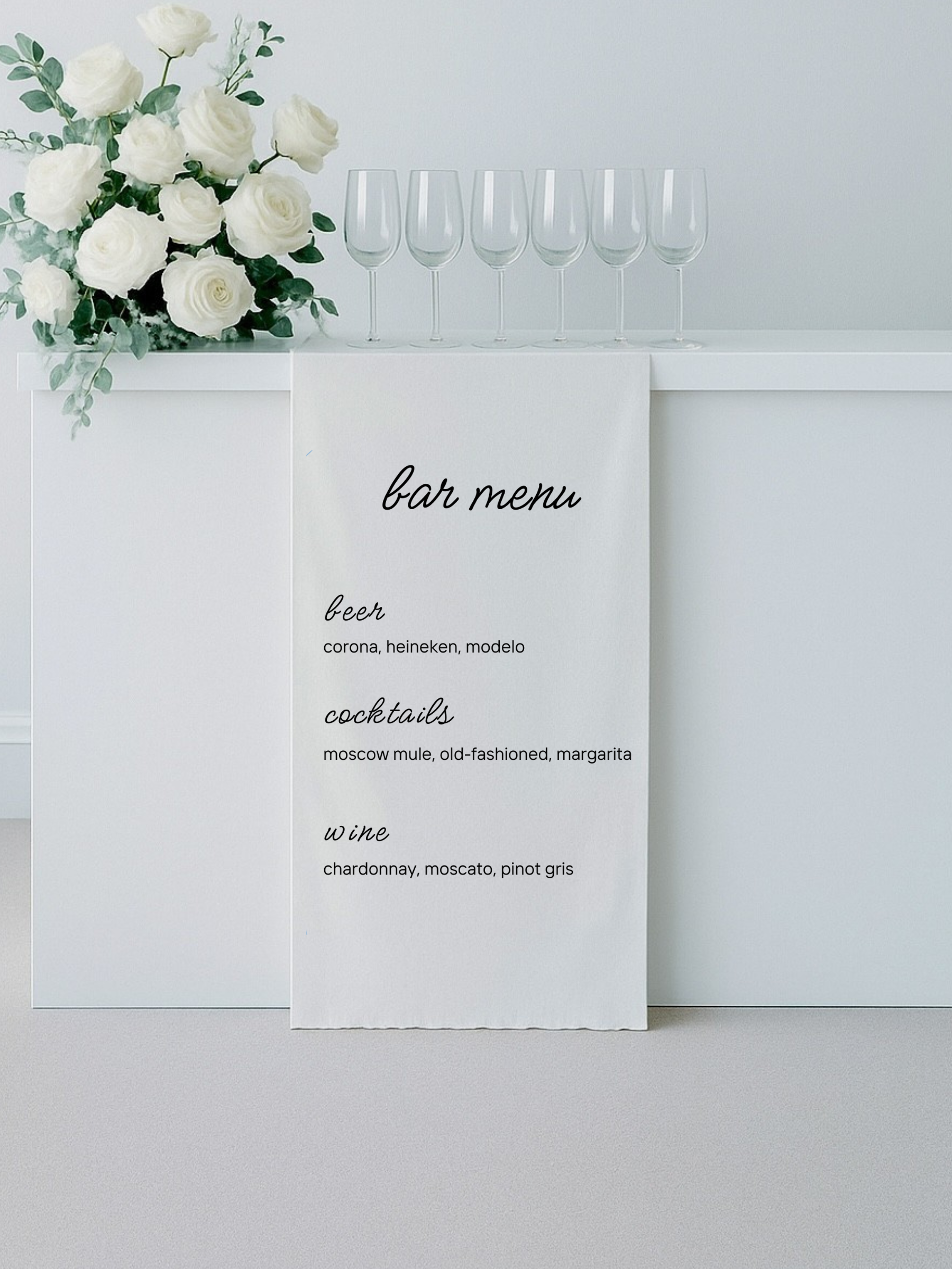 Sophia | Linen Bar Sign I