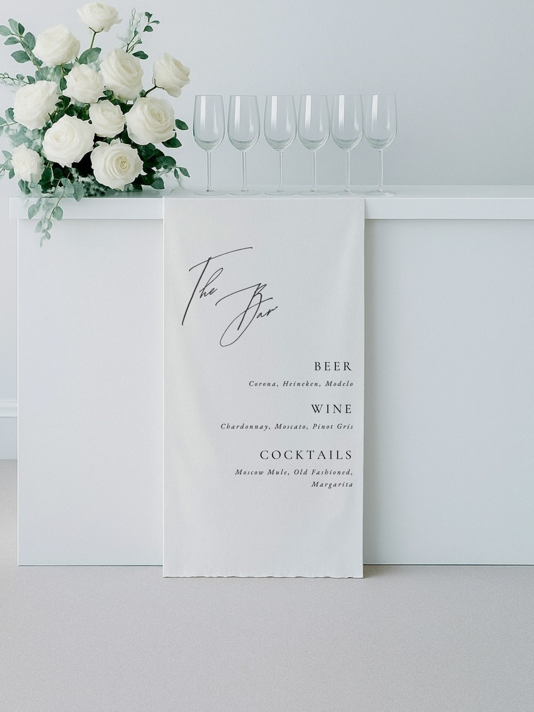 Meredith | Linen Bar Sign II